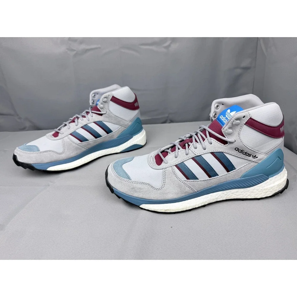 Adidas Human Made Marathon Free Hiker Grey Blue Burgundy FY9149 Mens 12.5